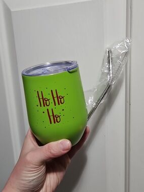 ☀️ FREE WITH PURCHASE NWT Christmas Wine Tumbler